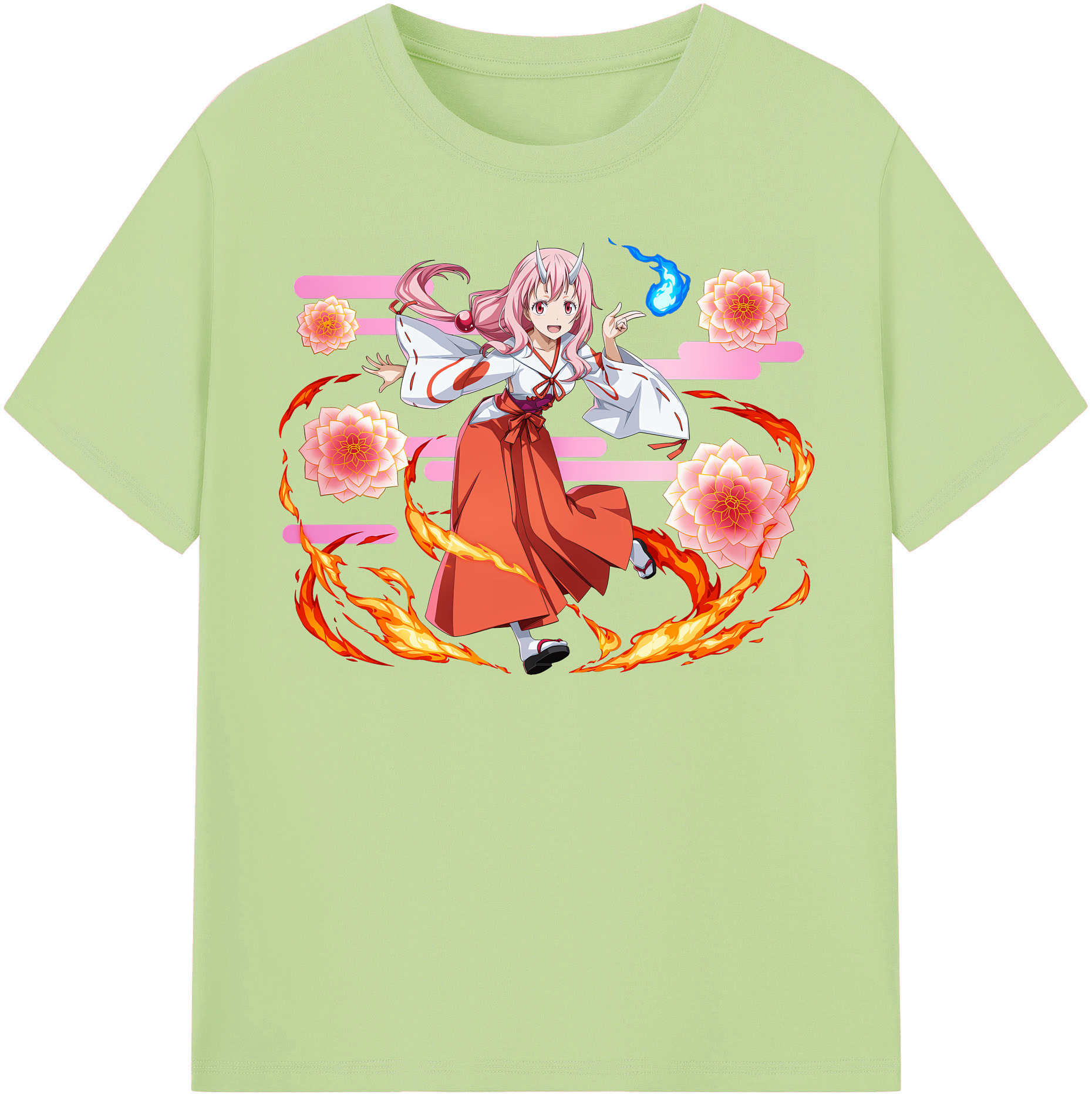 （画像用） 転スラ Regarding Reincarnated to Slime 綿100％半袖Tシャツ（フロントプリント）